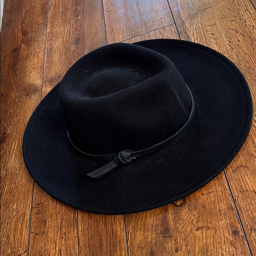 Black Wide-Brim Hat